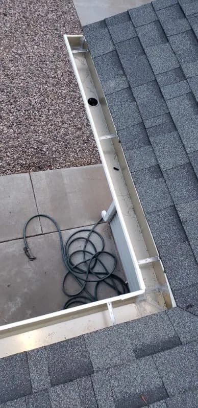 Seamless rain gutters and downspouts installed in Southern Utah