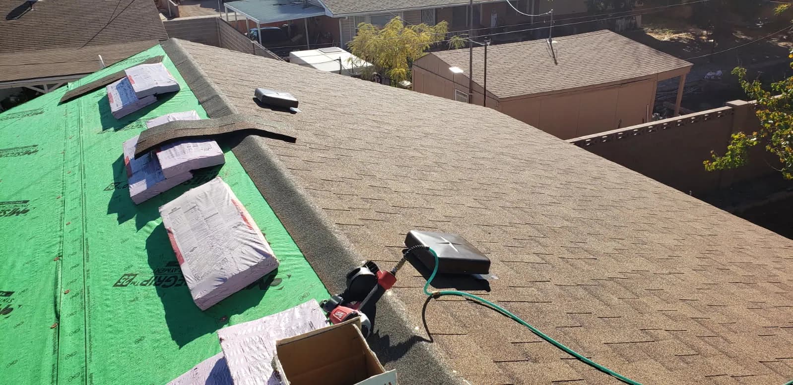 Shingle roofing installed by Michael's Home Improvements in Southern Utah